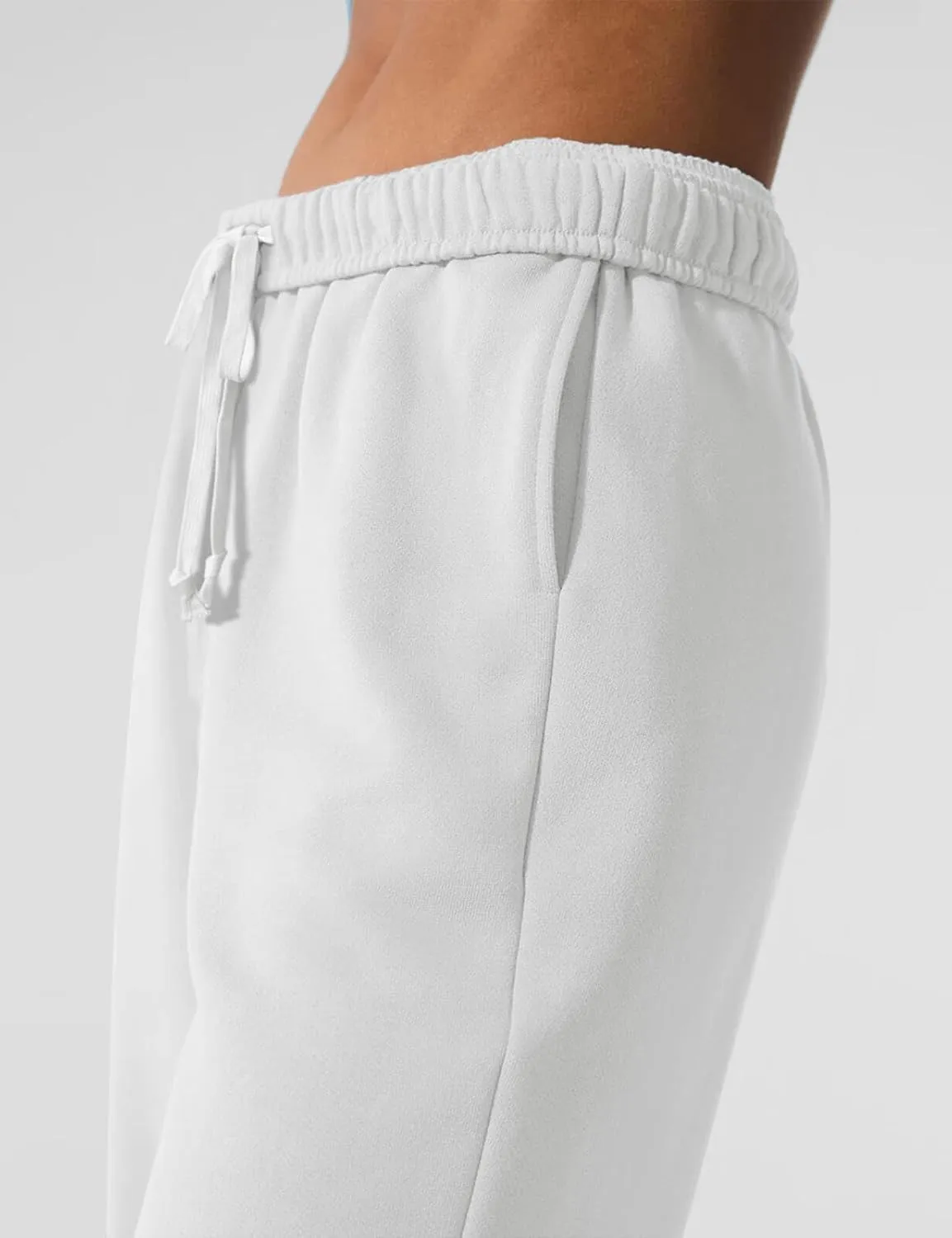 HeSaYep Women's Sweatpants Baggy Interior Drawstring High Waist Sweat Pants Cinch Bottom Jogger Pants