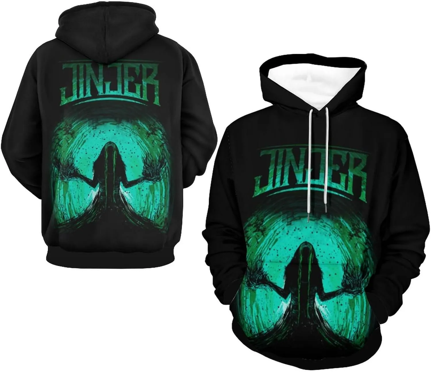 Hoodie Mens Loose Pullover Hoodies Novelty Graphic Hooded Sweatshirts Tops