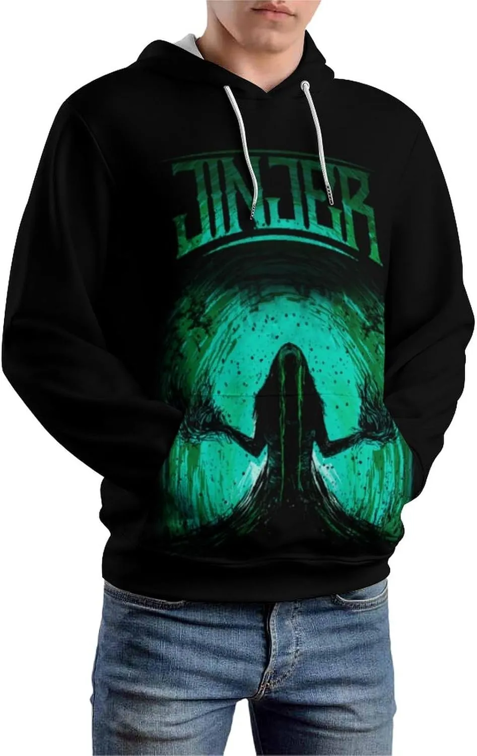 Hoodie Mens Loose Pullover Hoodies Novelty Graphic Hooded Sweatshirts Tops