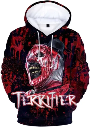 Horror Movie 3D Printed Hoodies Graphic Pullover Hooded Sweatshirt for Men Women Teen