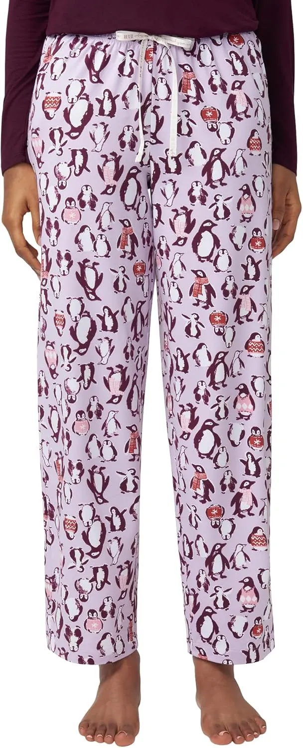 HUE womens Sleep and Lounge Pajama Separates, Christmas and Holiday Collection