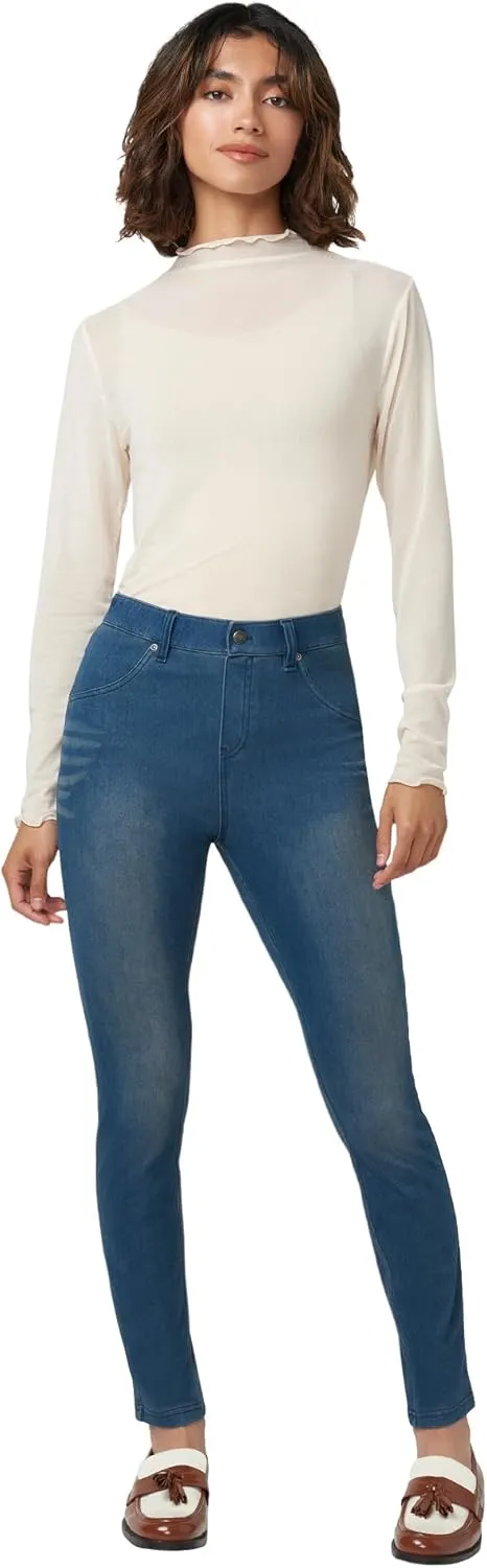 HUE Women's Ultra Soft High Waist Denim Leggings