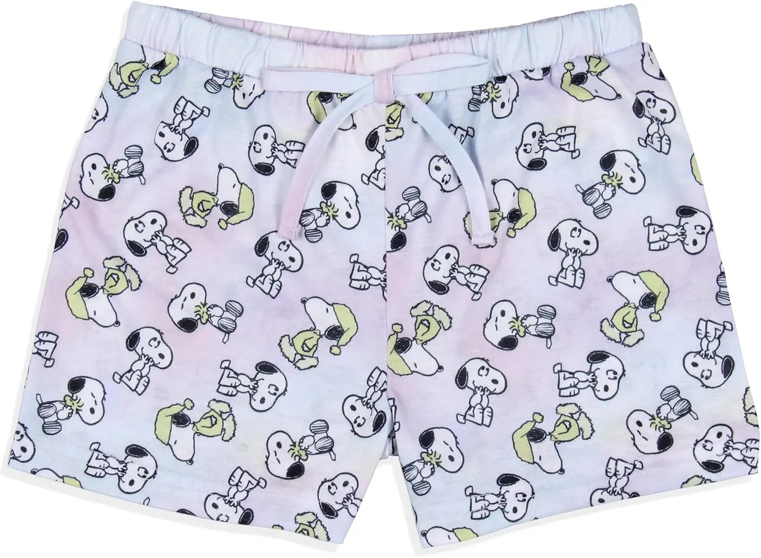 INTIMO Peanuts Girls' I Woke Up This Cute Snoopy Tie-Dye Sleep Pajama Set Shorts