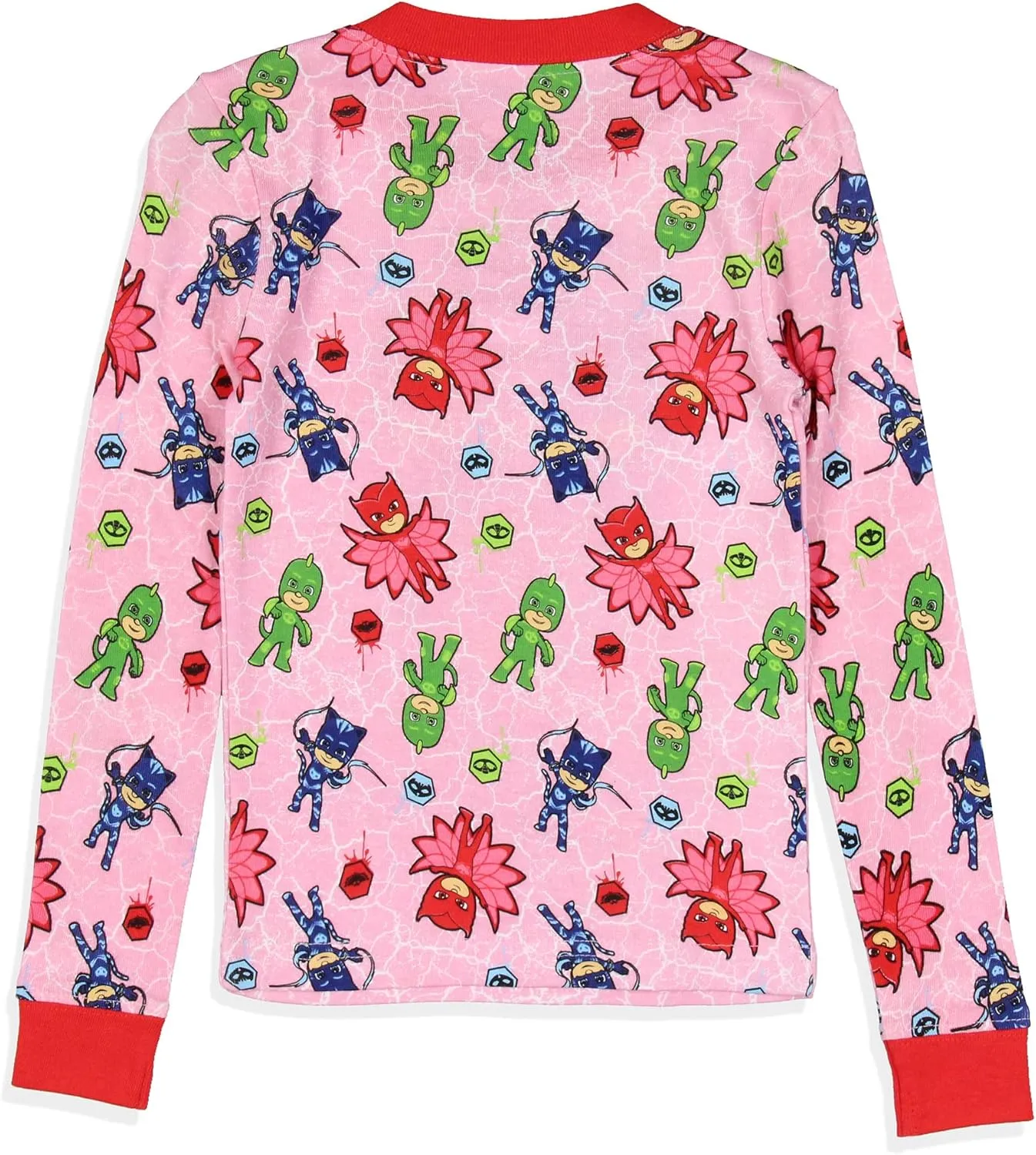 INTIMO Toddler Girl's Pajamas Cartoon Character Tight Fit Long Sleeve Sleepwear 2 Piece Pajama Set