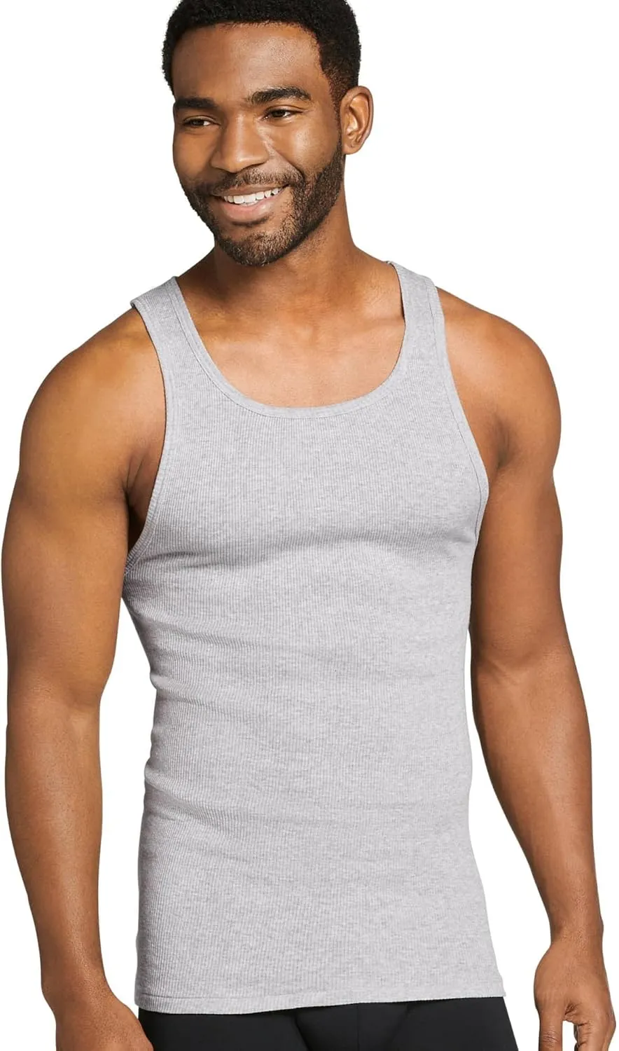 Jockey Men's Undershirt 100% Cotton A-Shirt Tank - 4 Pack