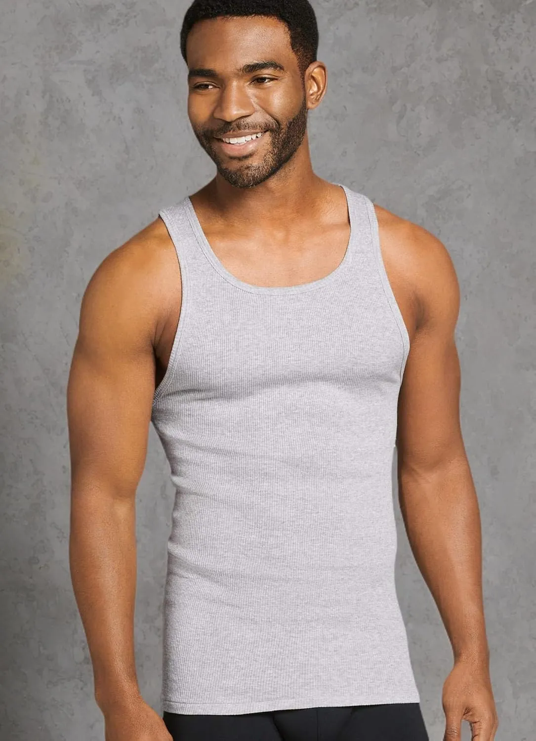Jockey Men's Undershirt 100% Cotton A-Shirt Tank - 4 Pack