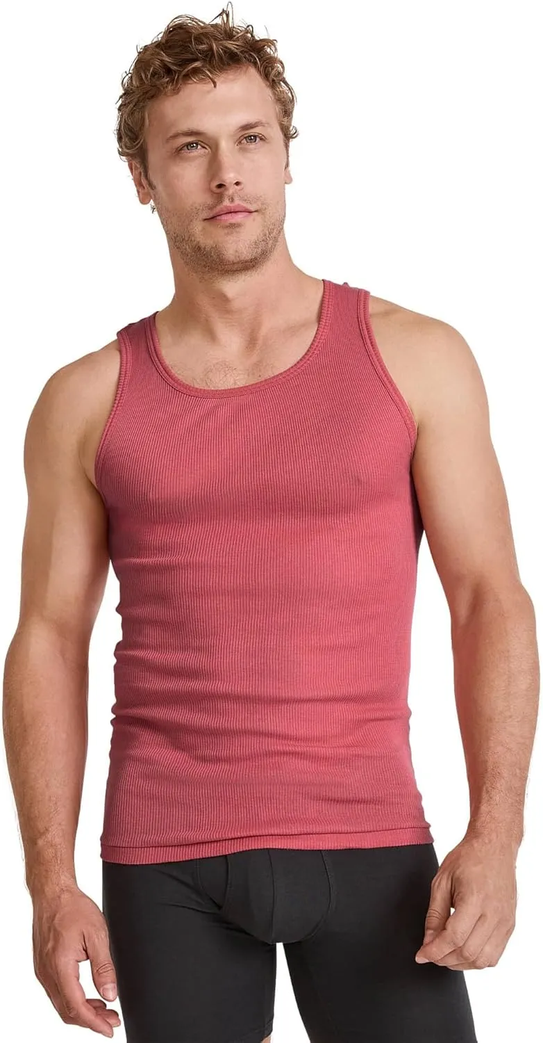 Jockey Men's Undershirt 100% Cotton A-Shirt Tank - 4 Pack