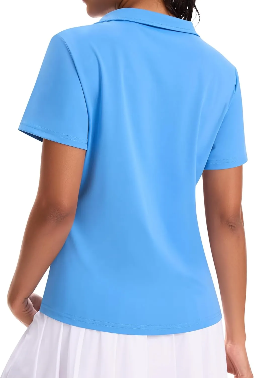 JoyGirl Women's Golf Polo Shirts Collared V-Neck Short Sleeve Tennis Shirt UPF 50  Quick Dry Moisture Wicking Golf Tops