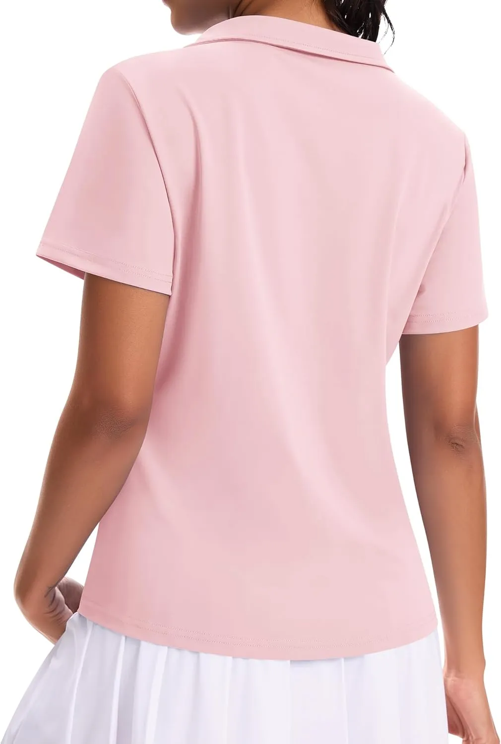 JoyGirl Women's Golf Polo Shirts Collared V-Neck Short Sleeve Tennis Shirt UPF 50  Quick Dry Moisture Wicking Golf Tops