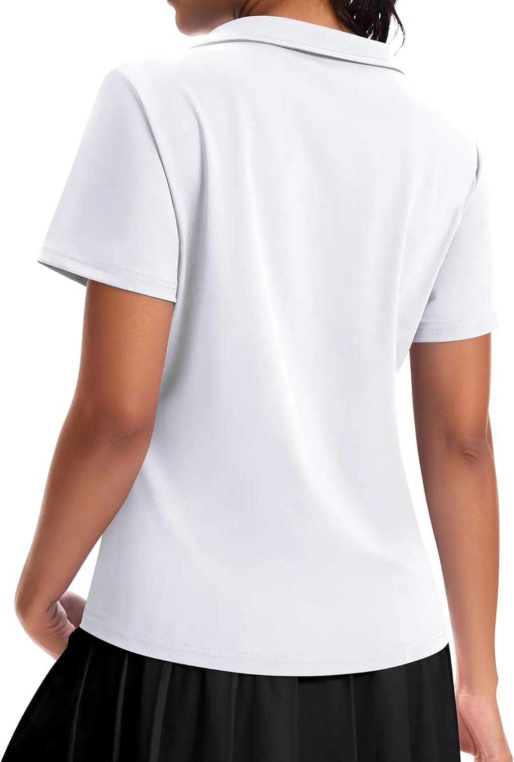JoyGirl Women's Golf Polo Shirts Collared V-Neck Short Sleeve Tennis Shirt UPF 50  Quick Dry Moisture Wicking Golf Tops