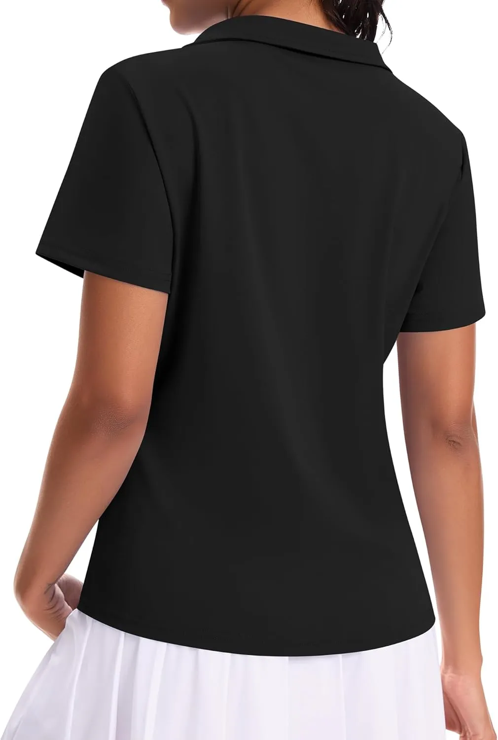 JoyGirl Women's Golf Polo Shirts Collared V-Neck Short Sleeve Tennis Shirt UPF 50  Quick Dry Moisture Wicking Golf Tops