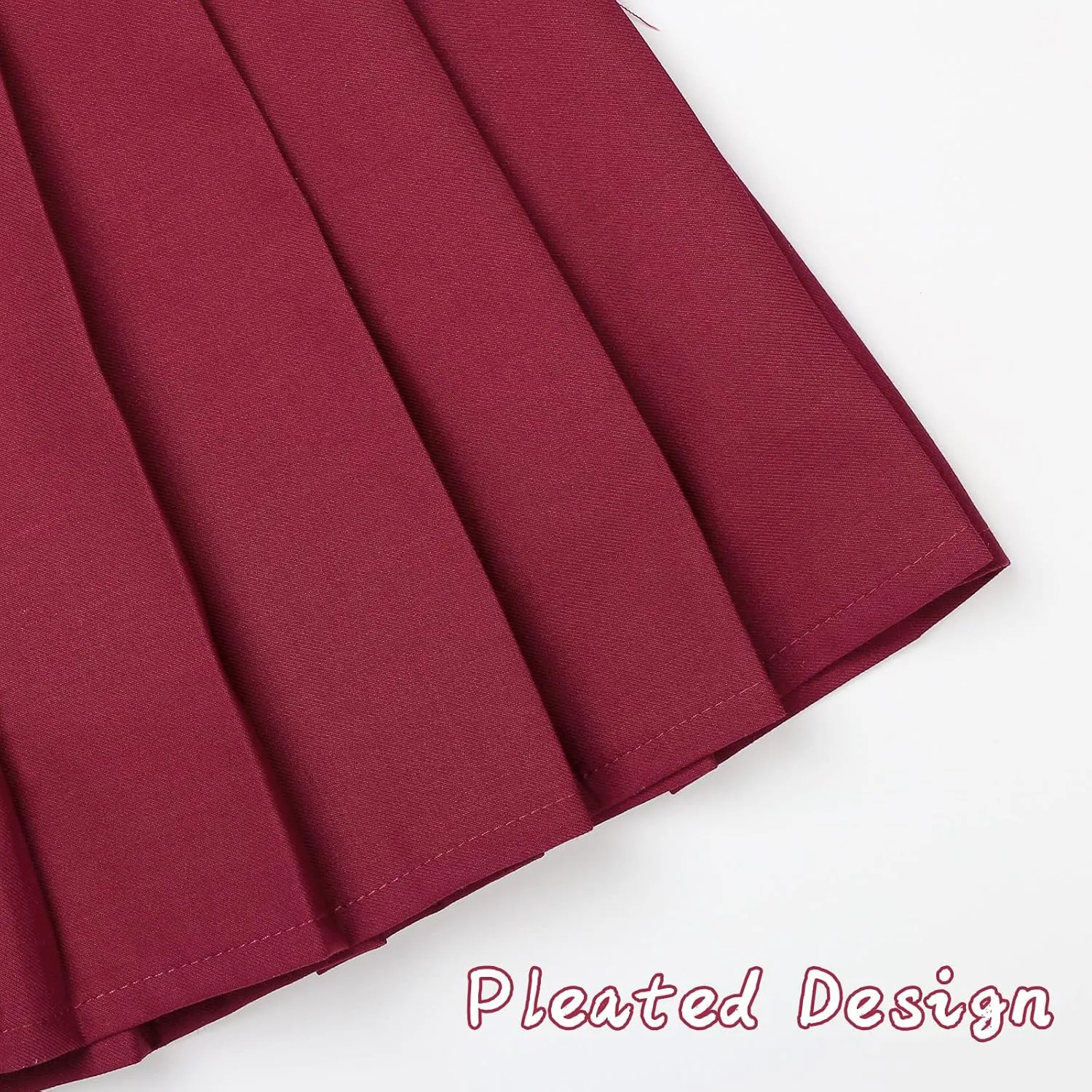 KEREDA Girls Pleated Mini Skirt High Waist Tennis School Uniform Skirts 4-14 Years