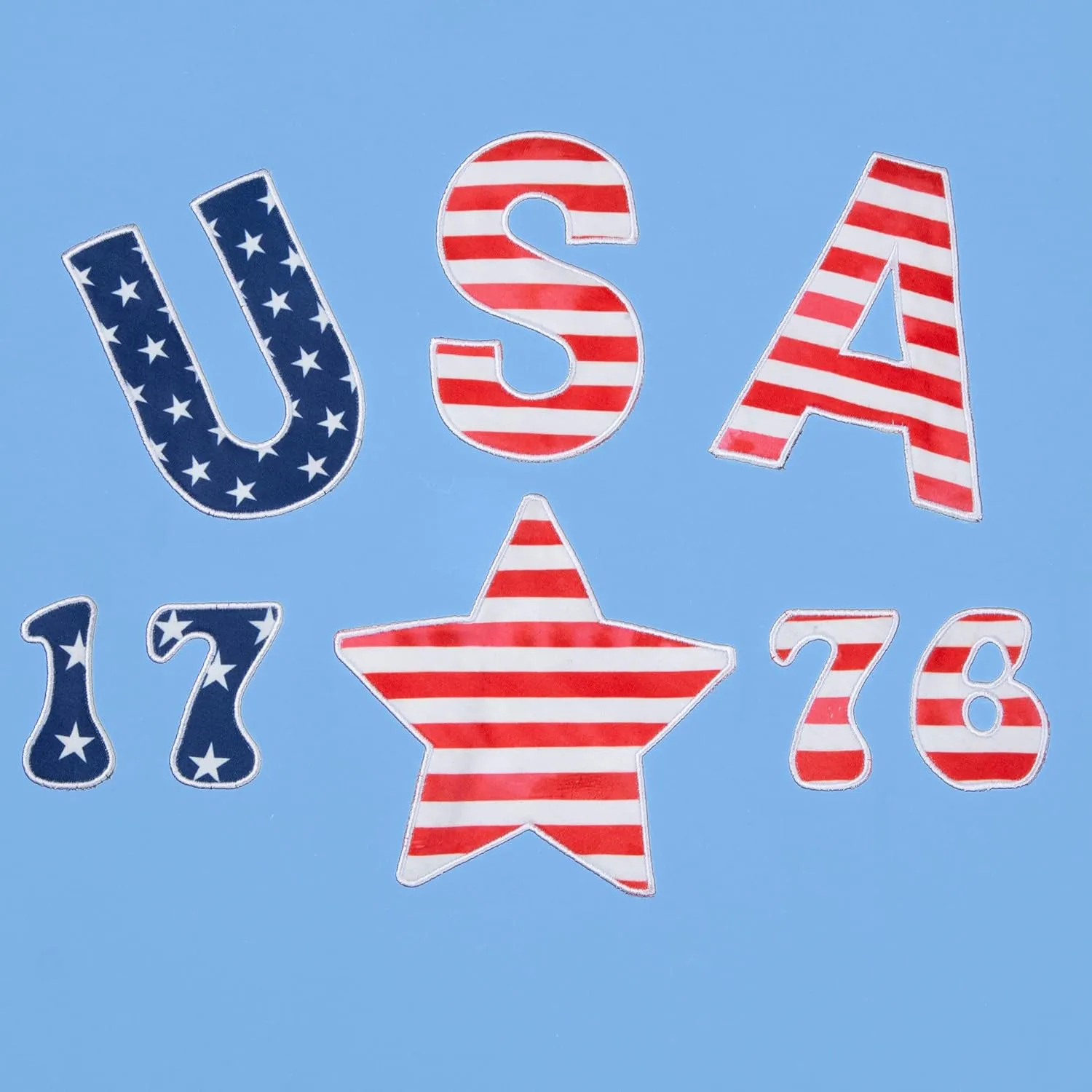KIDDAD USA Sweatshirts for Women: American Flag Patch Sweatshirt 4th of July Shirt Patriotic Star Graphic Pullover Tops