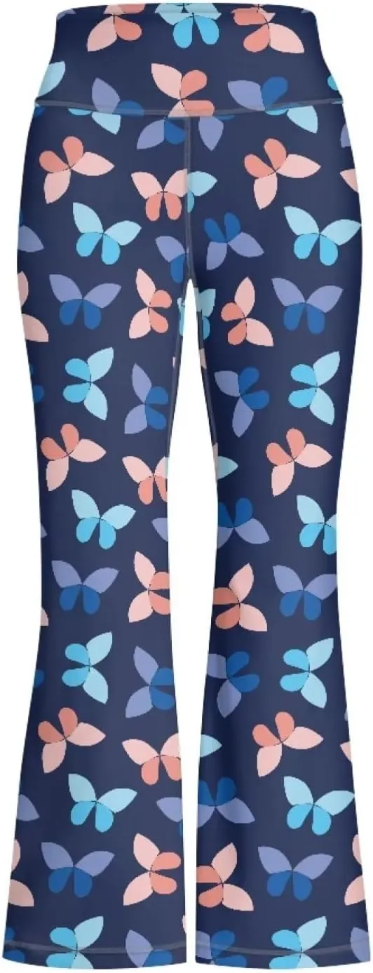 Kids Flare Pants Youth Yoga Dance High Waist Girls Bootcut Sweatpants