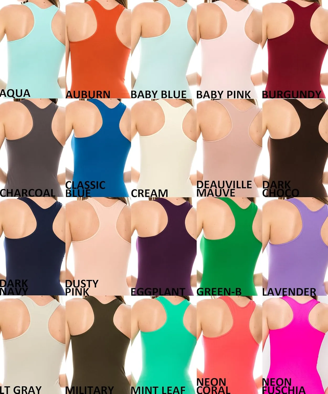 Kurve Seamless Supersoft Racerback Tank, UV Protective Fabric UPF 50  (Made with Love in The USA)