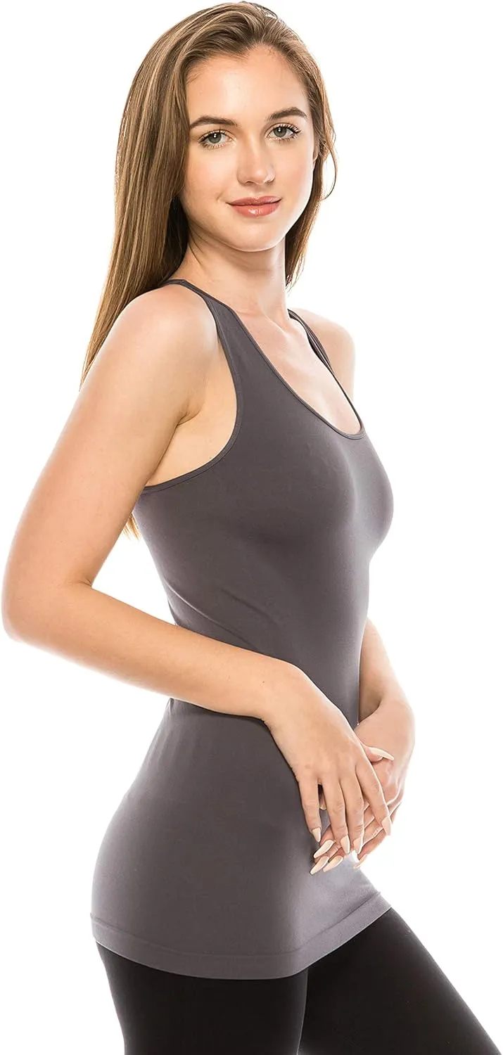 Kurve Seamless Supersoft Racerback Tank, UV Protective Fabric UPF 50  (Made with Love in The USA)