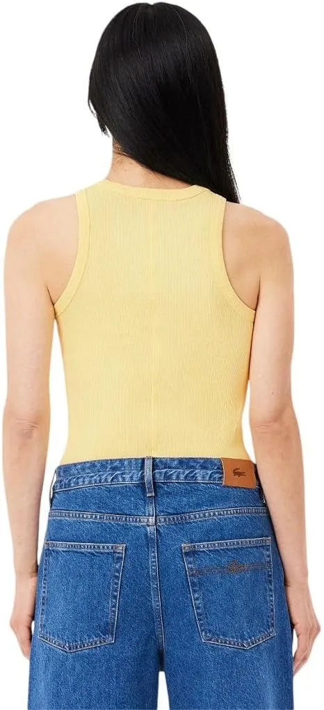 Lacoste Women's Slim Fit Cotton Tank Top