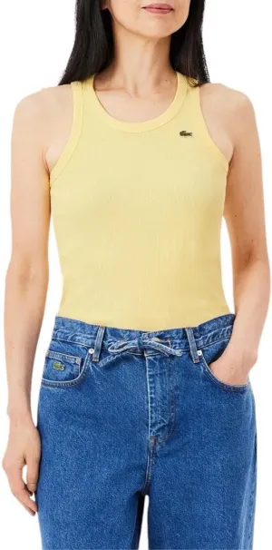 Lacoste Women's Slim Fit Cotton Tank Top