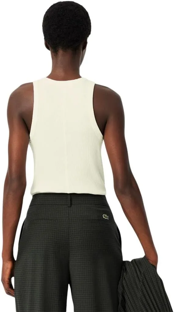 Lacoste Women's Slim Fit Cotton Tank Top