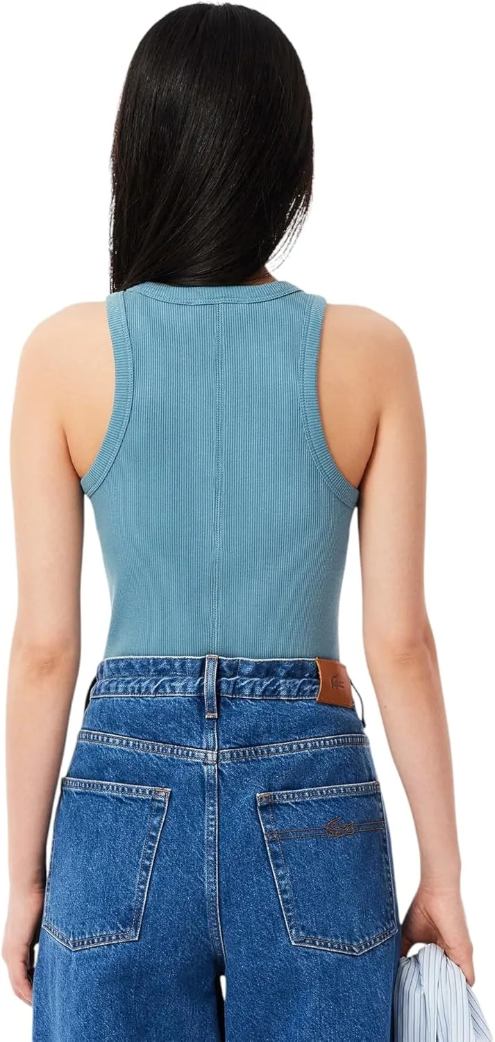 Lacoste Women's Slim Fit Cotton Tank Top