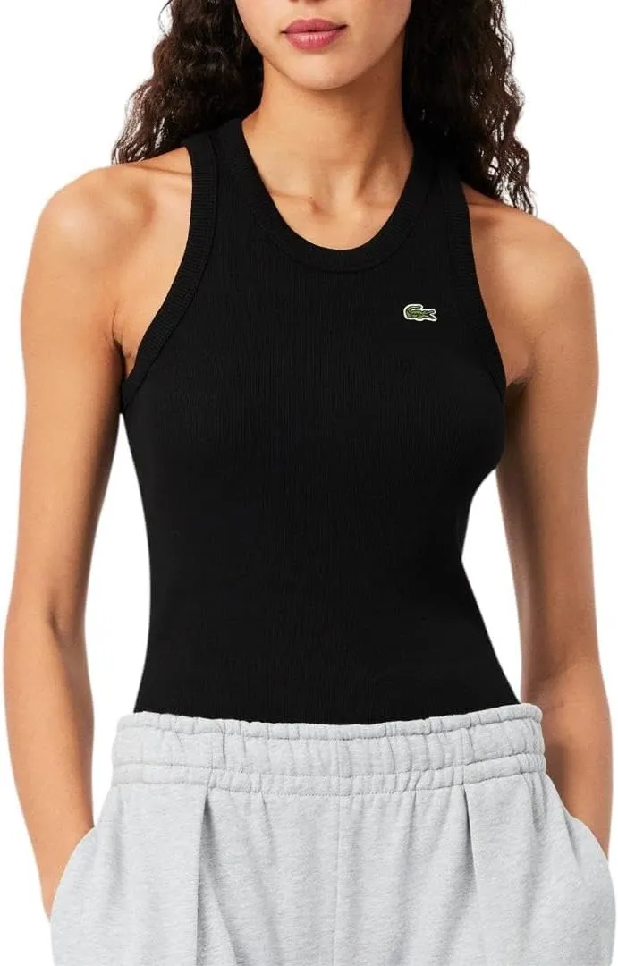 Lacoste Women's Slim Fit Cotton Tank Top