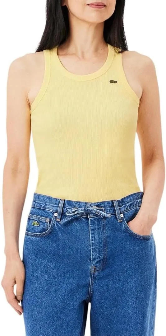 Lacoste Women's Slim Fit Cotton Tank Top