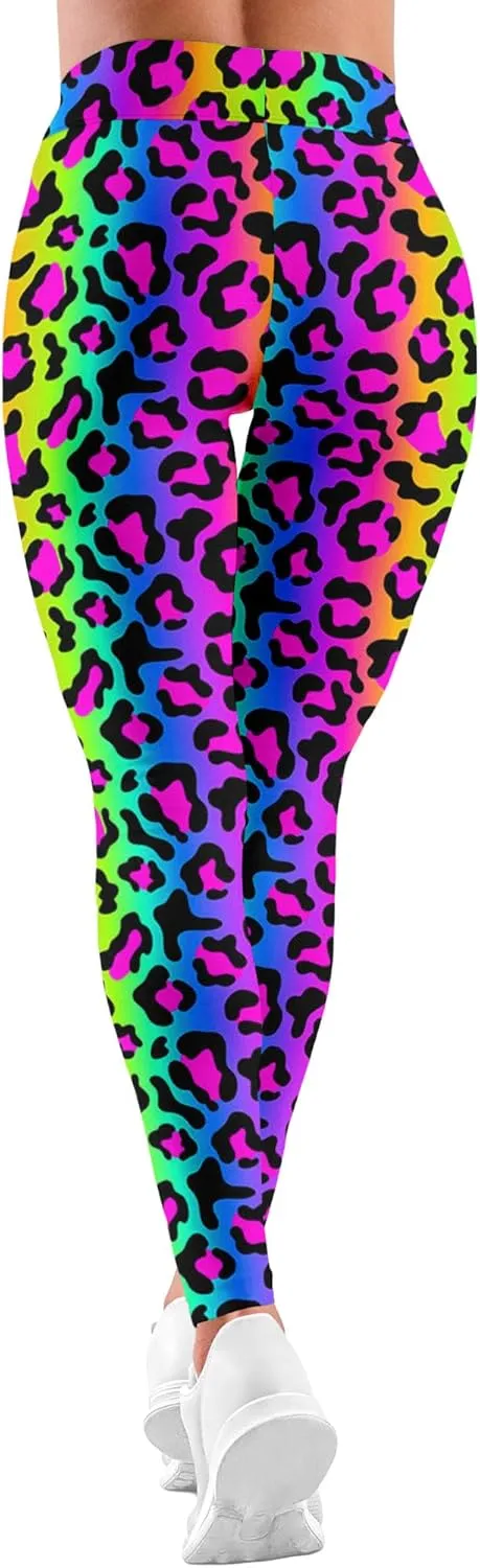 Leggings for Women Funny Printed Gym Womens Yoga Pants Floral Legging Tropical Athletic Pant
