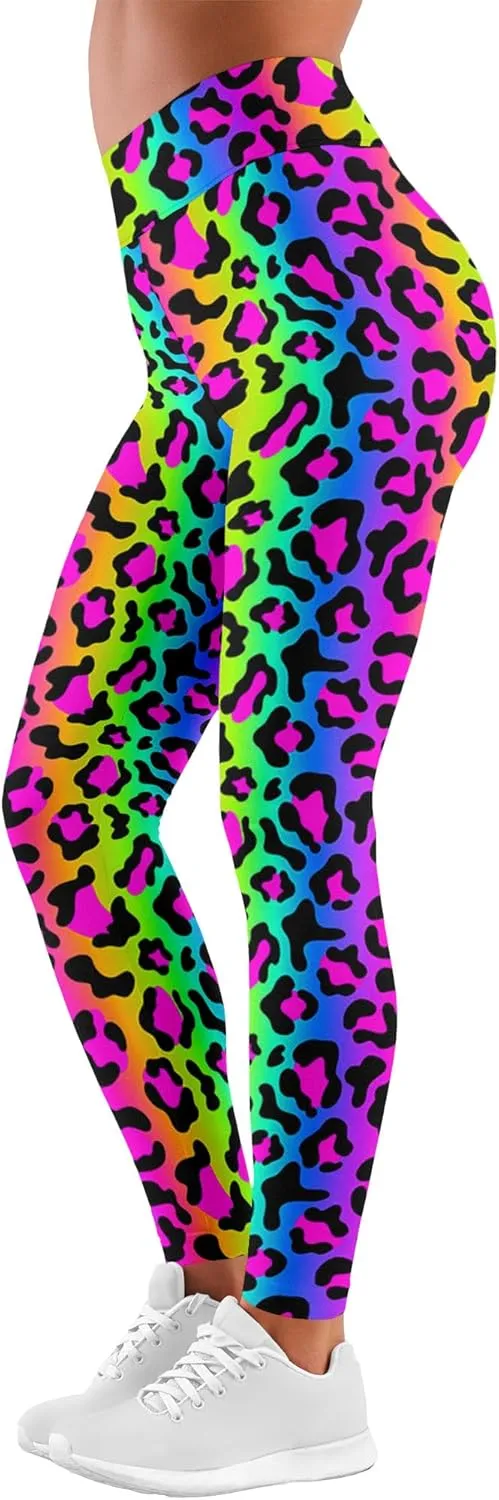 Leggings for Women Funny Printed Gym Womens Yoga Pants Floral Legging Tropical Athletic Pant