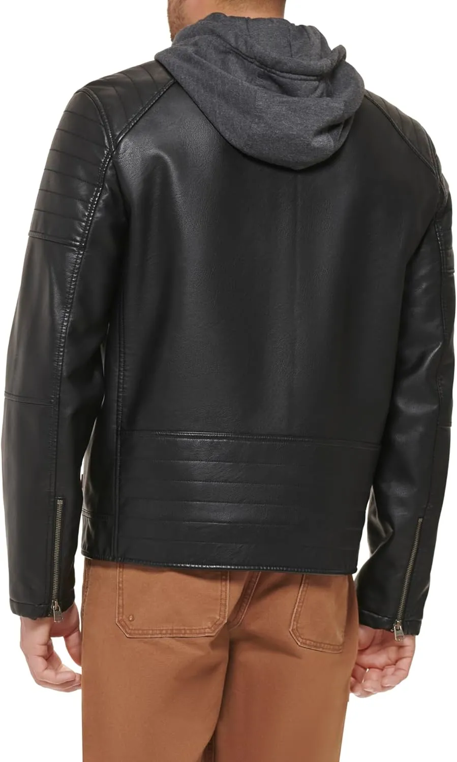 Levi's mens Faux Leather Racer Jacket