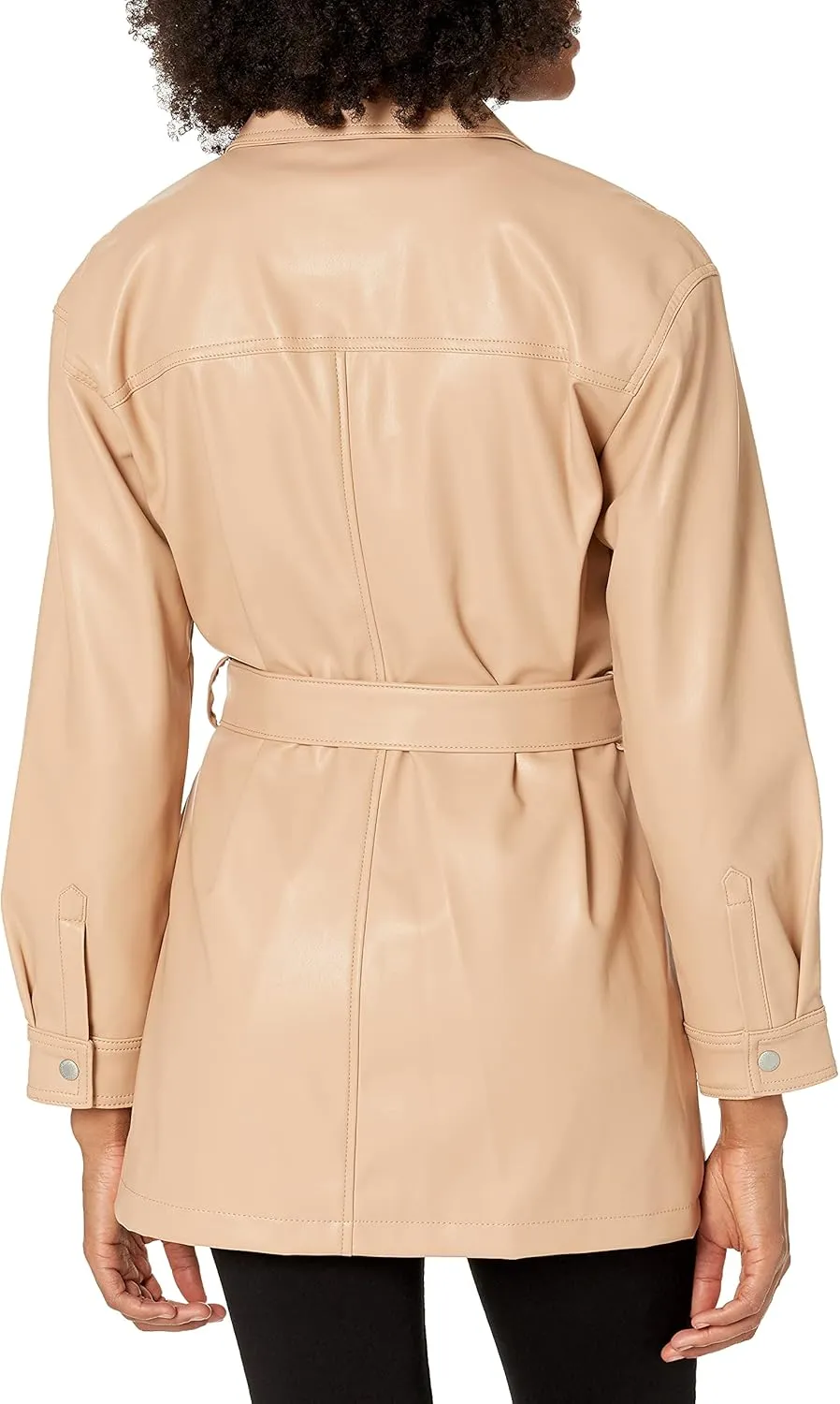 Levi's Women's Faux Leather Belted Shirt Jacket (Standard & Plus Sizes)