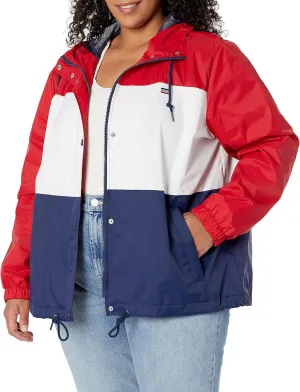 Levi's Women's Retro Hooded Rain Windbreaker Jacket (Standard & Plus Sizes)
