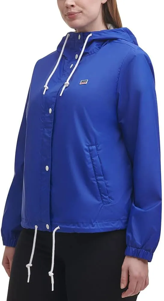 Levi's Women's Retro Hooded Rain Windbreaker Jacket (Standard & Plus Sizes)