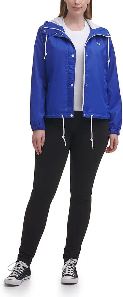 Levi's Women's Retro Hooded Rain Windbreaker Jacket (Standard & Plus Sizes)