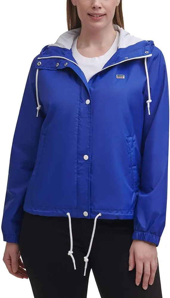 Levi's Women's Retro Hooded Rain Windbreaker Jacket (Standard & Plus Sizes)
