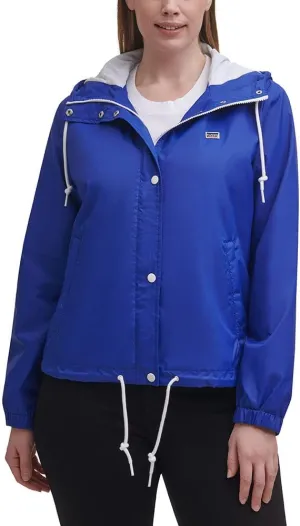 Levi's Women's Retro Hooded Rain Windbreaker Jacket (Standard & Plus Sizes)
