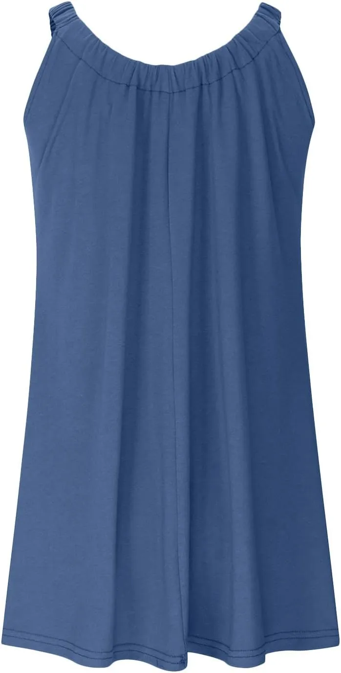 LRMQS Womens Summer Dresses Casual 2025 Vacation Beach Cover ups Sundresses Hawaiian Spring Tank Short Dress Resort Wear