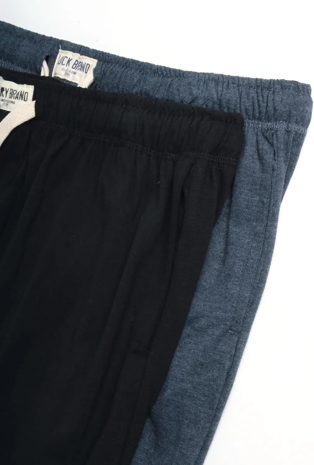 Lucky Brand Mens Pajama Pants  2 Pack Micro Suede Knit Bottom Joggers for Men with Side Pocket - Mens Lounge Pants (S-XL)