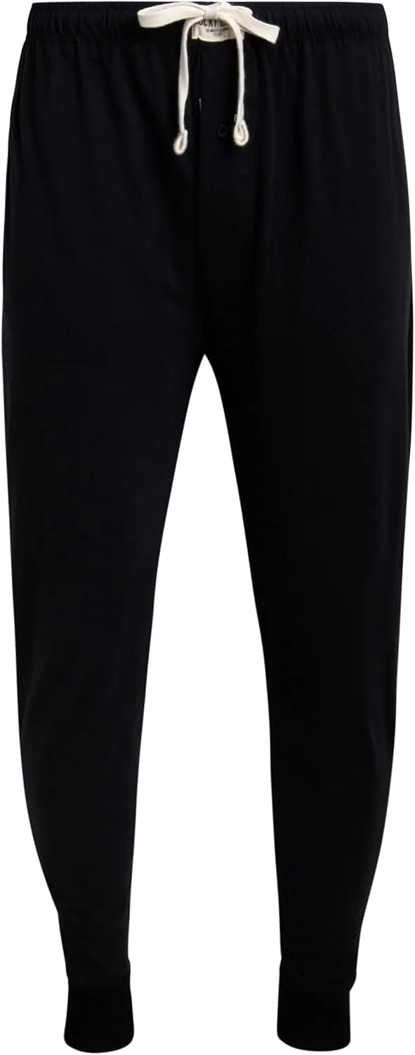 Lucky Brand Mens Pajama Pants  2 Pack Micro Suede Knit Bottom Joggers for Men with Side Pocket - Mens Lounge Pants (S-XL)