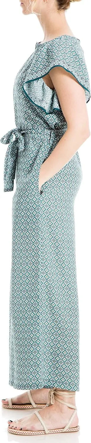 Max Studio womens Crepe Flutter Sleeve Jumpsuit