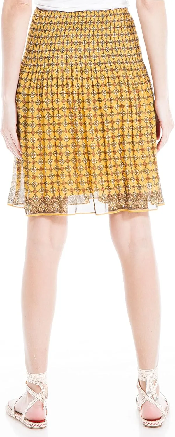 Max Studio Women's Gathered Waist Printed Skirt