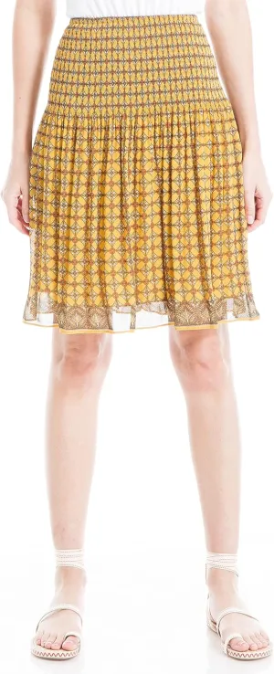 Max Studio Women's Gathered Waist Printed Skirt