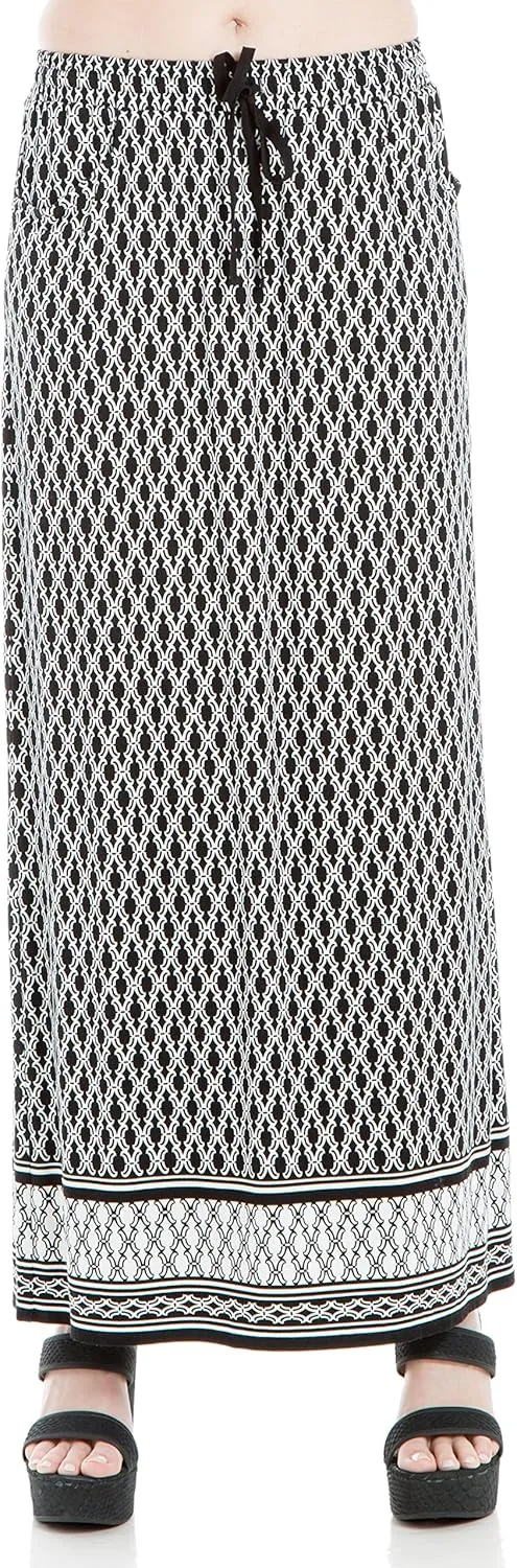 Max Studio Women's Maxi Drawstring Skirt