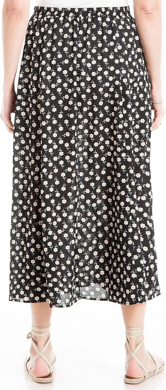 Max Studio Women's Maxi Skirt with Buttons