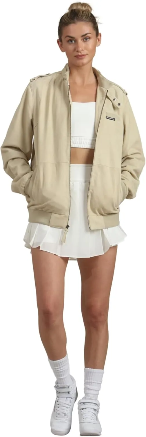 Members Only Women's Soft Suede Iconic Oversized Jacket