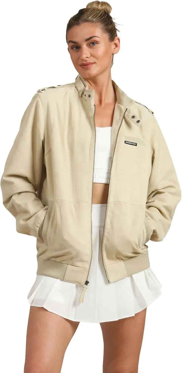 Members Only Women's Soft Suede Iconic Oversized Jacket