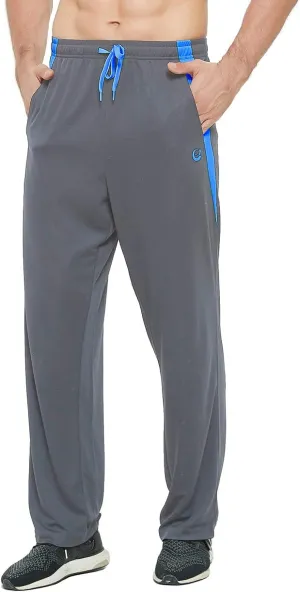 Men's Athletic Pant with Pockets Open Bottom Sweatpants for Men Workout, Exercise, Running