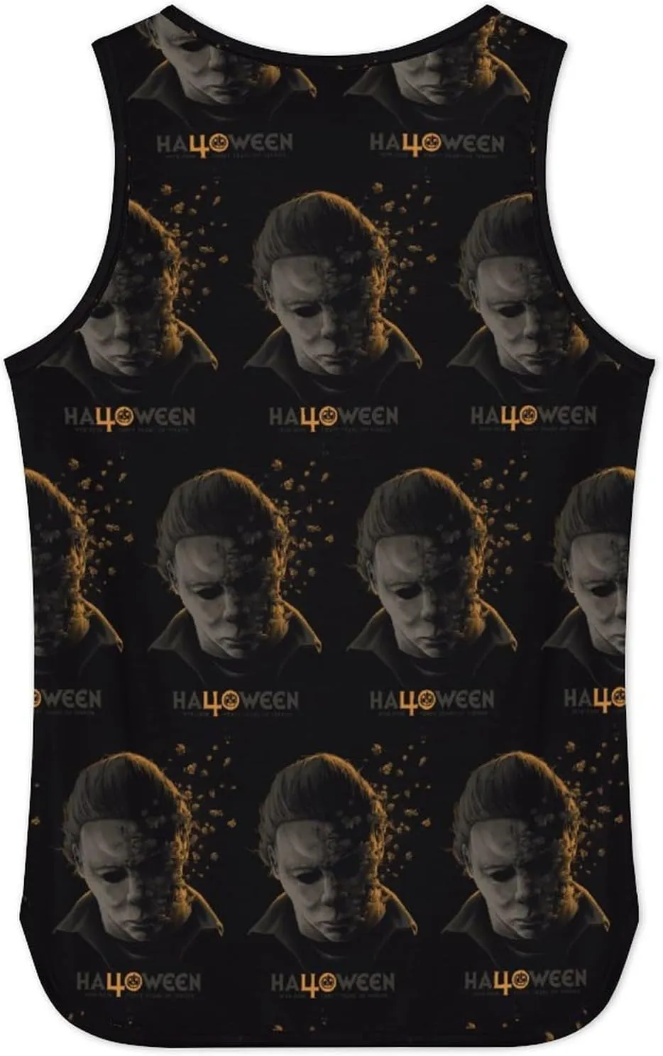 Men's Athletic Tank Halloween Michael Myers Casual Sleeveless Workout Shirts Top Slimming Body Shaper Vest Sports Undershirt