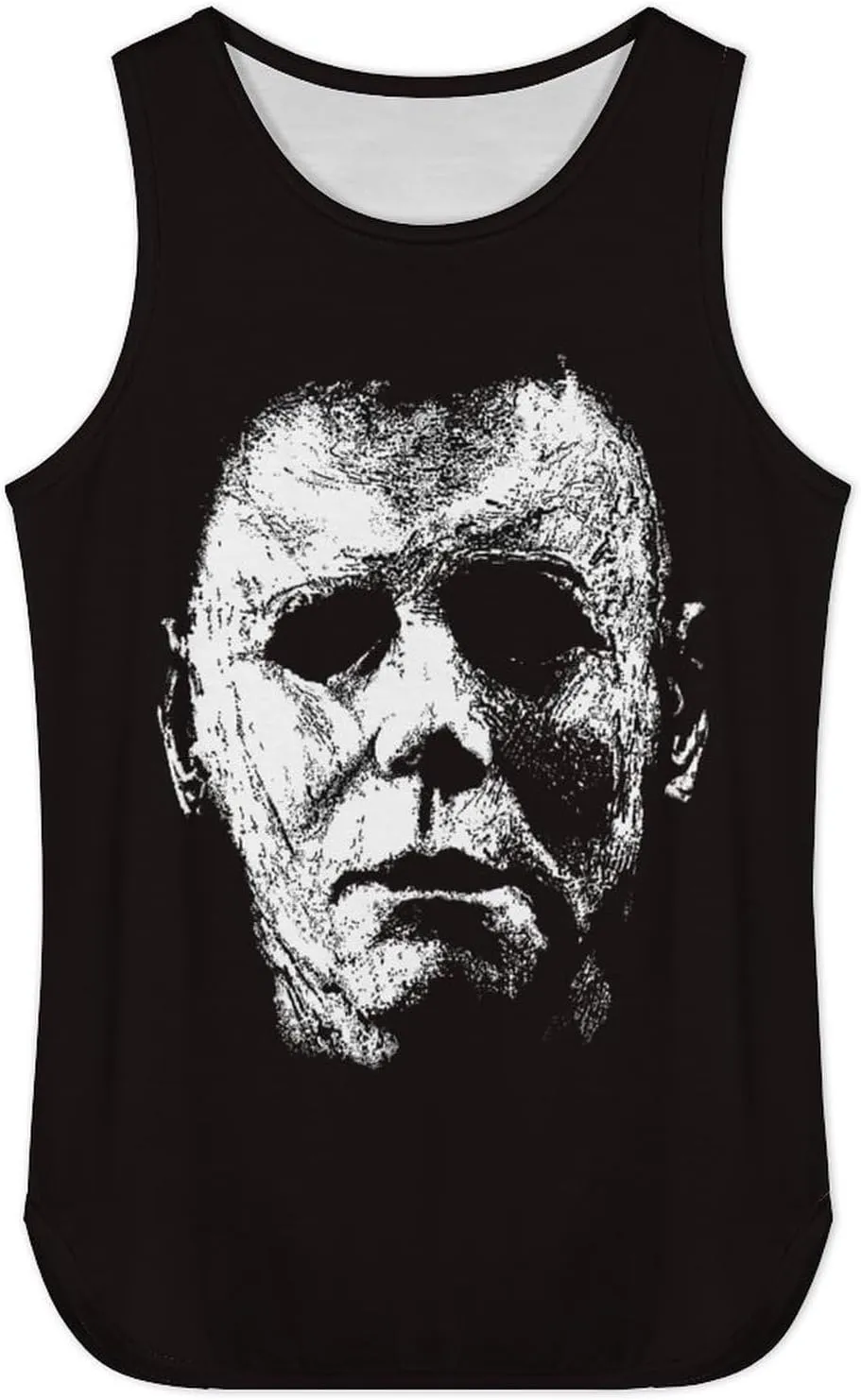Men's Athletic Tank Halloween Michael Myers Casual Sleeveless Workout Shirts Top Slimming Body Shaper Vest Sports Undershirt