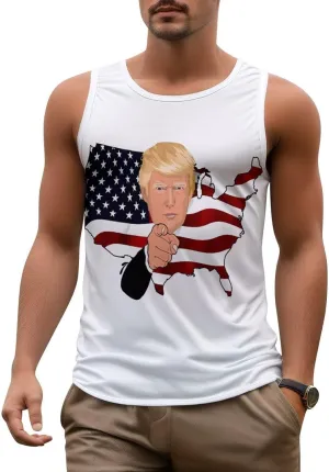 Men's Athletic Tank Trump Casual Sleeveless Workout Shirts Top Slimming Body Shaper Vest Sports Undershirt