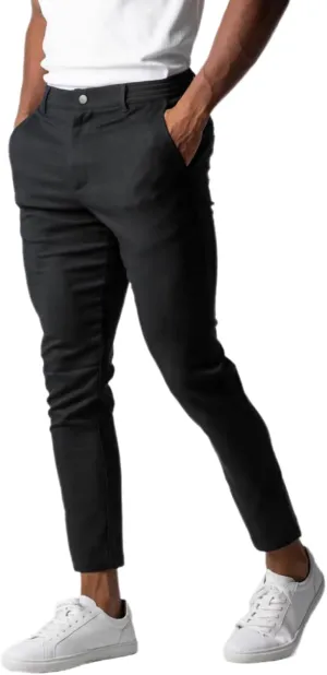 Men's Casual Slim Fit Pants Stretch Fashion Chinos cotton Pant Skinny Leg Tapered Slacks Pants